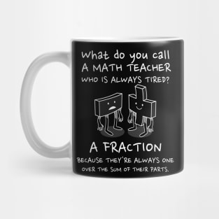 Math teacher humor - What do you call a Math Teacher? Mug